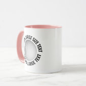 Large Text PINK Combo 11oz カスタムゴルフ マグカップ (正面左)