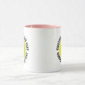Large Text PINK Combo 11oz カスタムピックルボール マグカップ (中央)