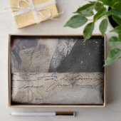 Large Victorian Gothic Girl & Florals Decoupage 薄葉紙 (ギフト)