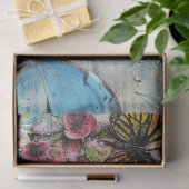 Large Vintage Abstract Art Collage Decoupage 薄葉紙 (ギフト)