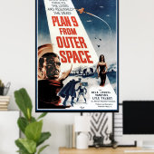 Large Vintage Poster - Old External Space Movie ポスター (ホームオフィス)