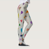 Large Watercolor Hearts Leggings レギンス (右)