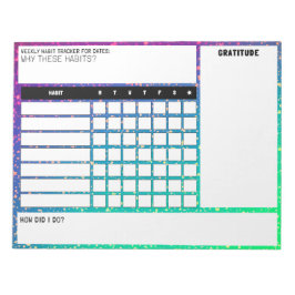 Large Weekly Clusics Trackerメモ帳 ノートパッド