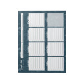 Large Weekly To-Doリスト – リーフデザイン ノートパッド (回転)