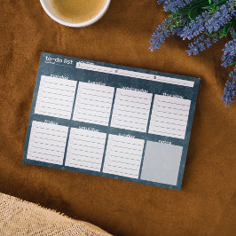 Large Weekly To-Doリスト – リーフデザイン ノートパッド