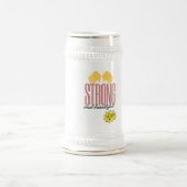 large white mug / Chope blanc ビールジョッキ (中央)