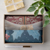 Large Woodland Forestマウスと花模様の分離 薄葉紙 (ギフト)