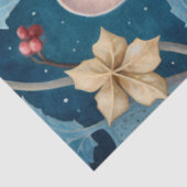 Large Woodland Forestマウスと花模様の分離 薄葉紙 (詳細)