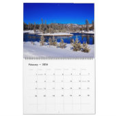 Large Yellowstone Park Calendar カレンダー (2月 2026)