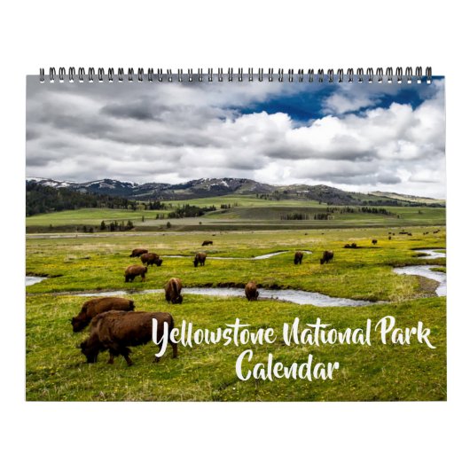 Large Yellowstone Park Calendar カレンダー (カバー)