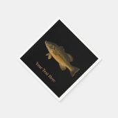 Largemouth Bassあなたのテキストはこちら魚 スタンダードカクテルナプキン (角)