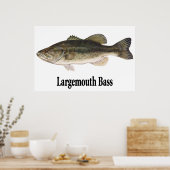Largemouth Bassポスター ポスター (キッチン)