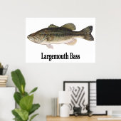 Largemouth Bassポスター ポスター (ホームオフィス)