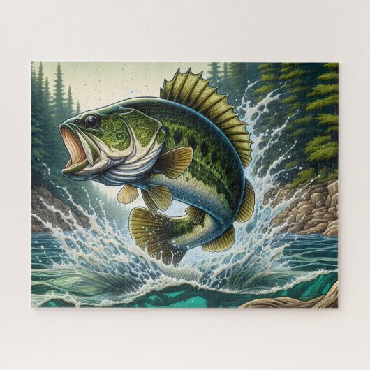 Largemouth Bass ジグソーパズル (横)