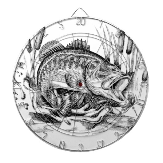 Largemouth bass ダーツボード (正面)
