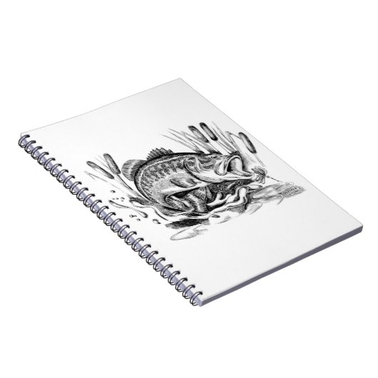 Largemouth Bass ノートブック (右側)