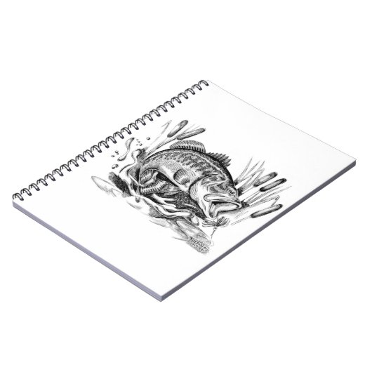 Largemouth Bass ノートブック (左側)