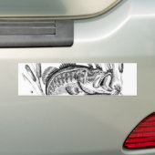 Largemouth bass バンパーステッカー (車上)