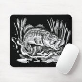 Largemouth bass マウスパッド (マウス)