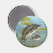 Largemouth Bass マグネット (正面/裏面)