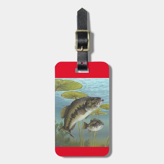 Largemouth Bass ラゲッジタグ (正面縦)