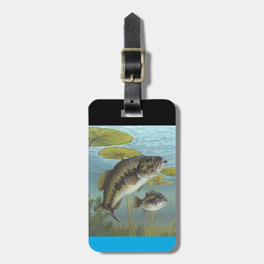 Largemouth Bass ラゲッジタグ (正面縦)