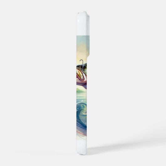 Largemouth Bass 290924AREF123 - Watercolor iPhoneケース (右側面)