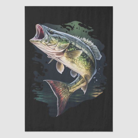 Largemouth Bass Fishing 薄葉紙 (正面)