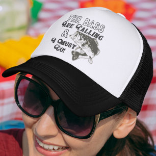 Largemouth Bass Fishing Quote Funny Hat キャップ