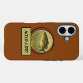 Largemouth Bass Saddlebrown iPhoneケース Case-Mate iPhoneケース (裏面 (横))