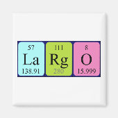 Largo周期表名磁石 マグネット (正面)