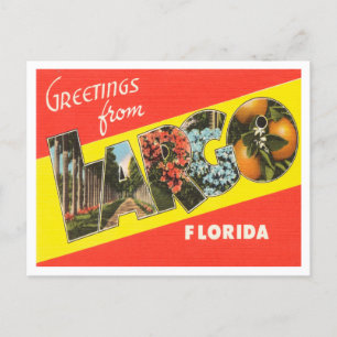 Largo, Florida Vintage Travelからの挨拶 ポストカード