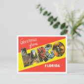 Largo, Florida Vintage Travelからの挨拶 ポストカード (スタンド正面)