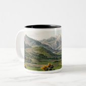 Larissaとババの間で見られるオリンポスの山、p ツートーンマグカップ (正面左)