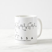 Larissaペプチド名mug コーヒーマグカップ (正面右)