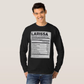 Larissa栄養情報問題解決懸命 Tシャツ (正面フル)