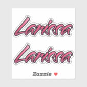 Larissa faded pink Aufkleber Sticker Stickerset シール (シート)