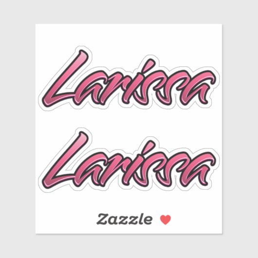 Larissa faded pink Aufkleber Sticker Stickerset シール (シート)