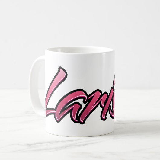 Larissa faded pink Tasse Teetasse Kaffeetasse コーヒーマグカップ (正面左)