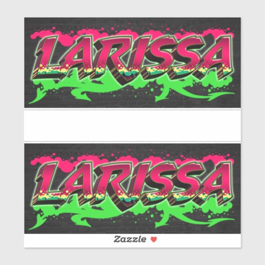 Larissa Vorname Name Graffiti Aufkleber Sticker シール (シート)