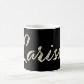 Larissa white gold Handwriting Tasse Kaffeetasse コーヒーマグカップ (中央)