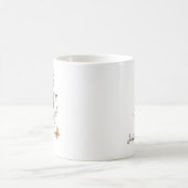 Larkspur Birth Month Flower コーヒーマグカップ (中央)