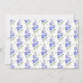 Larkspur Floral Botanical Note Card ノートカード (正面)
