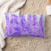 Larkspur Floral Throw Pillow ランバークッション (ブランケット)