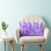 Larkspur Floral Throw Pillow ランバークッション (椅子)