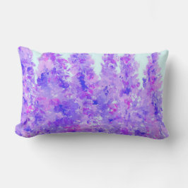 Larkspur Floral Throw Pillow ランバークッション