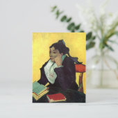 L'Arlesienne：マダム・ギヌックスと書籍 ポストカード (スタンド正面)