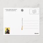 L'Arlesienne：マダム・ギヌックスと書籍 ポストカード (裏面)