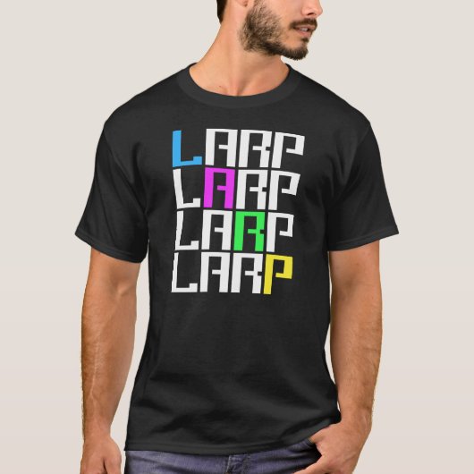 LARP -ライヴ・アクションの役割の演劇- Linkrotのおたくのギア Tシャツ (正面)