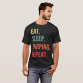 Larping  Eat Sleep Larping Repeat Tシャツ (正面フル)